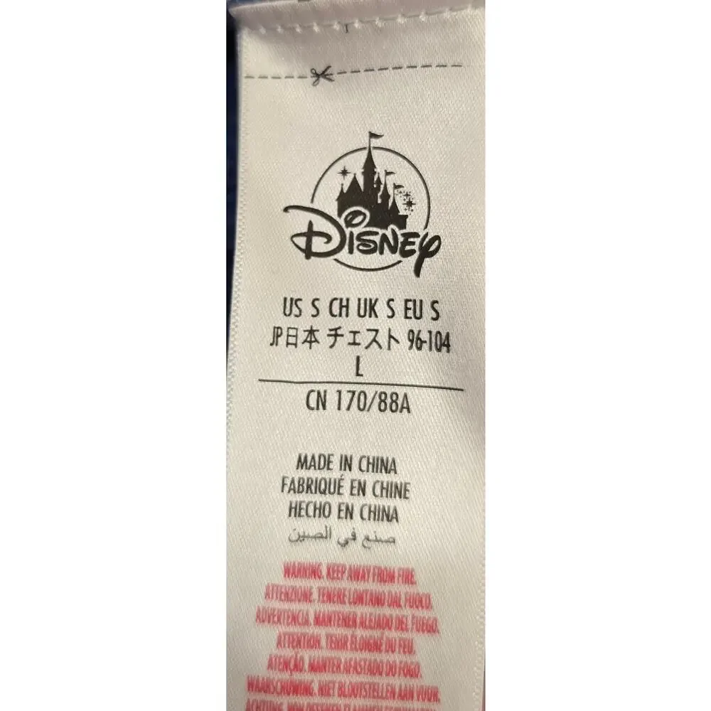 Disneyland Blue Crewneck Sweater Wishes‎ Come True Mickey Mouse Pullover Small